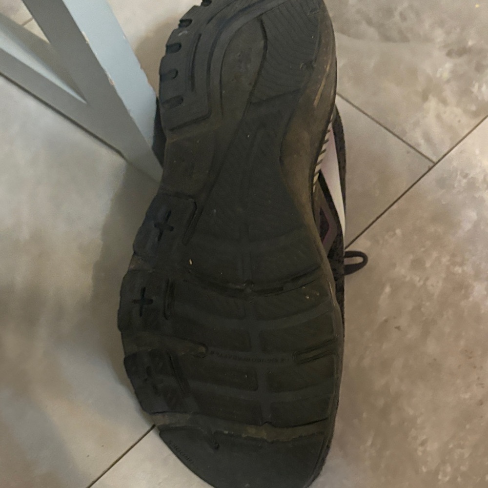 Brooks adrenaline GTS 23 Women's Charcoal and Violet Athletic Shoes - Picture 3 of 4